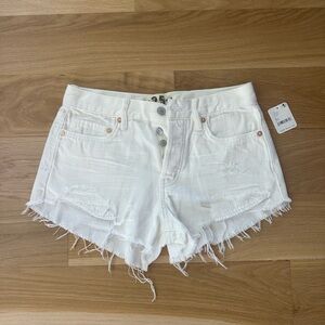 NWT Free People White Denim Shorts